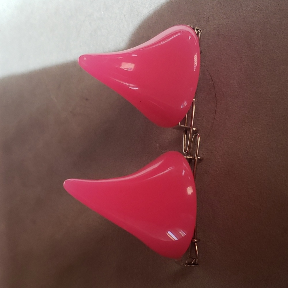 Pink horns , clip in horns pink (one pair!)